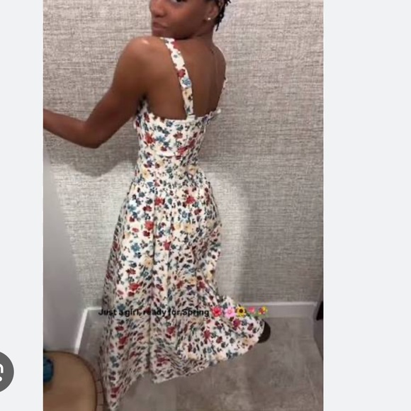 NWT Abercrombie Dylan dress midi floral - Picture 6 of 7